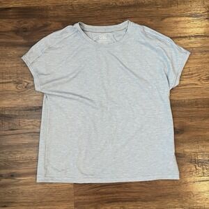 Athleta Girl Back At Tee Activewear Shirt‎ Blue Short Sleeve Girl's Sz M 8-10